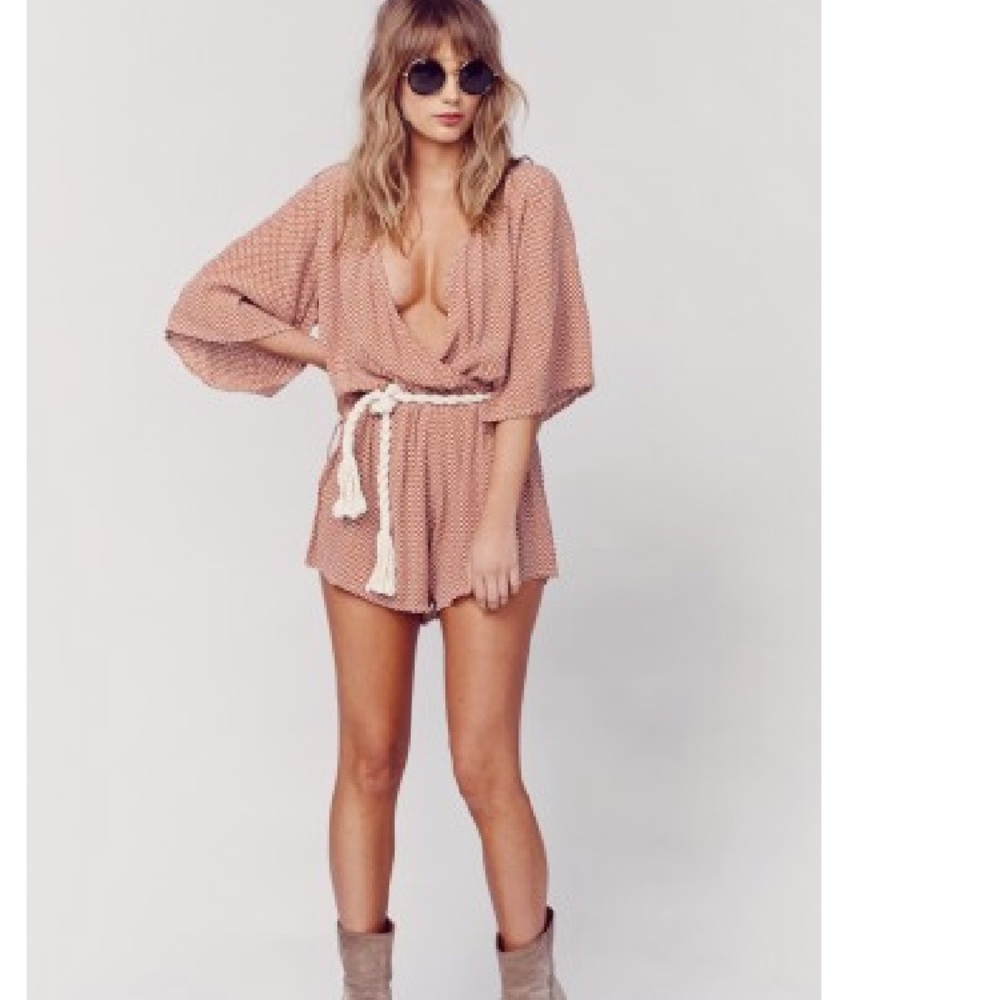 Faithfull the Brand Fox Playsuit in Algre Size XS